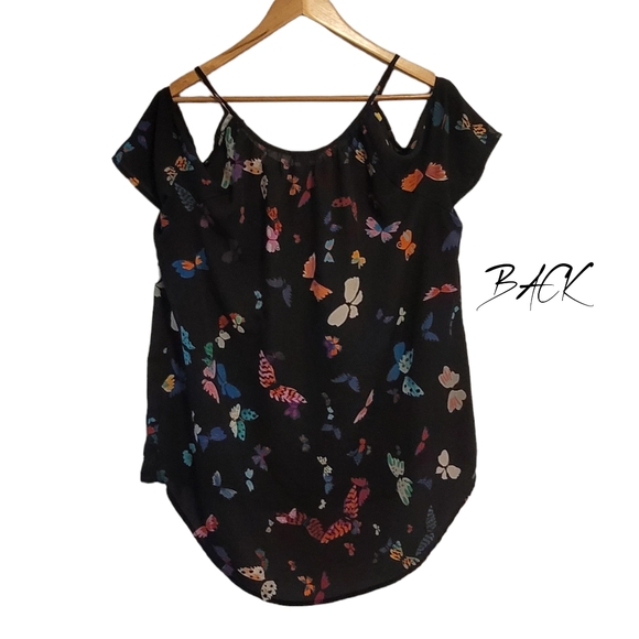 SPENSE Butterfly Off-the-Shoulder Blouse (Large) - Picture 2 of 6